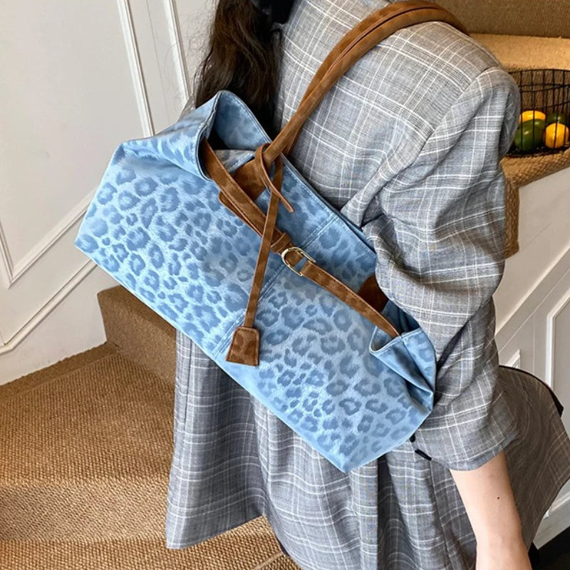 Leopard PU Leather Shoulder Bags