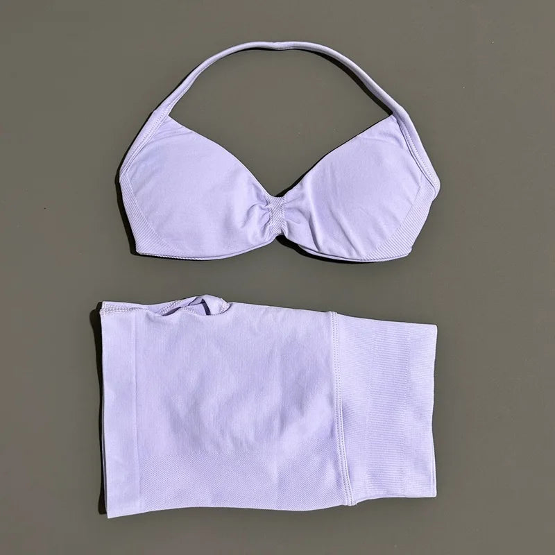 2 Pieces Sports Set Elastic Gym