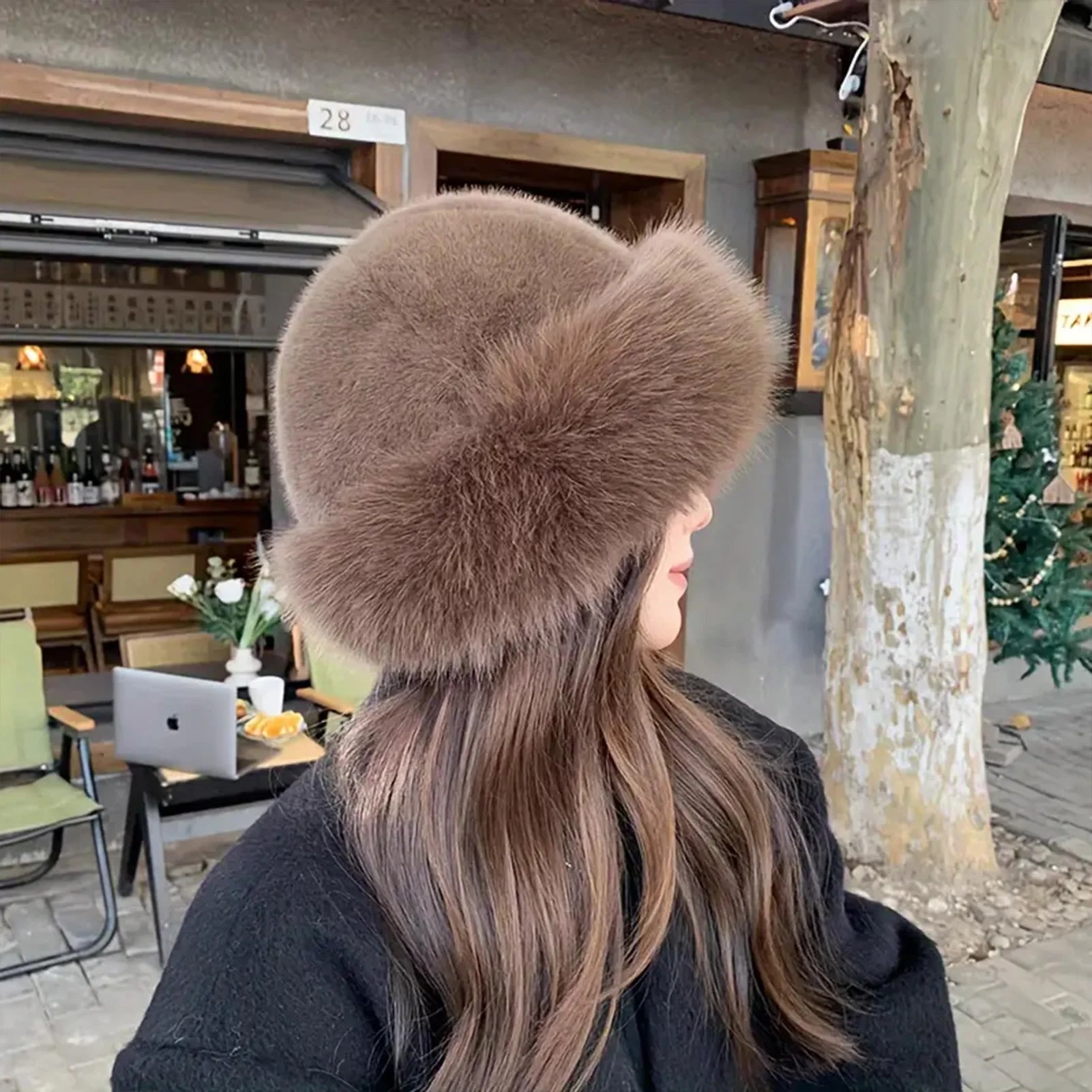 Chapeau de fourrure d'hiver