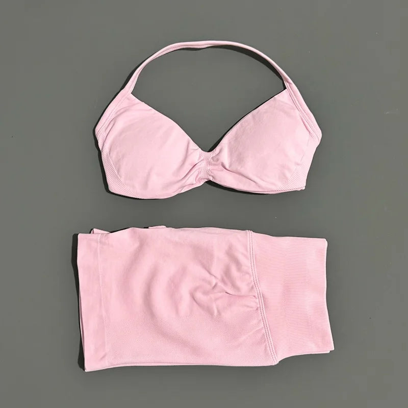 2 Pieces Sports Set Elastic Gym