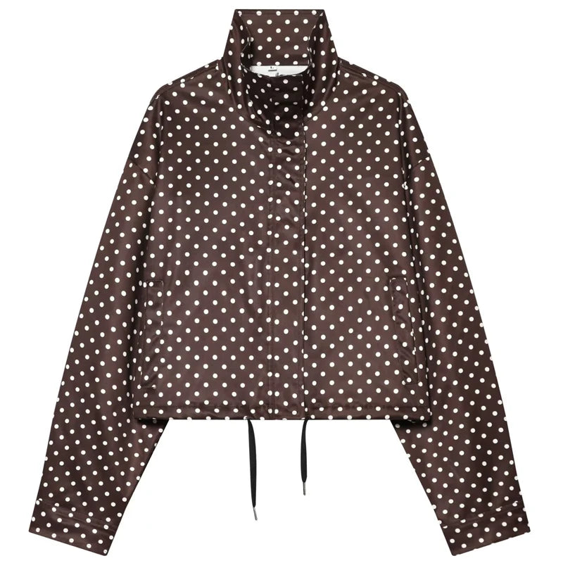 HXAO Polka Dot Bomber Jacket