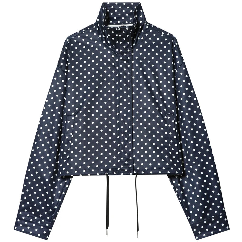 HXAO Polka Dot Bomber Jacket