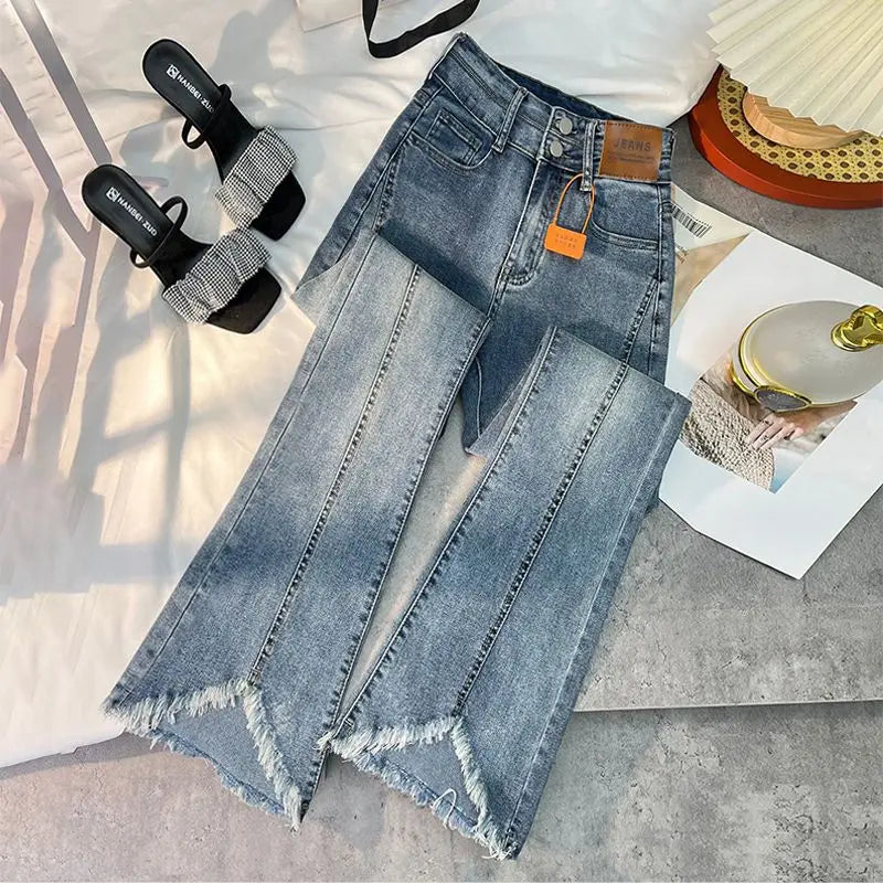 Denim Trouser Raw Edge Vintage