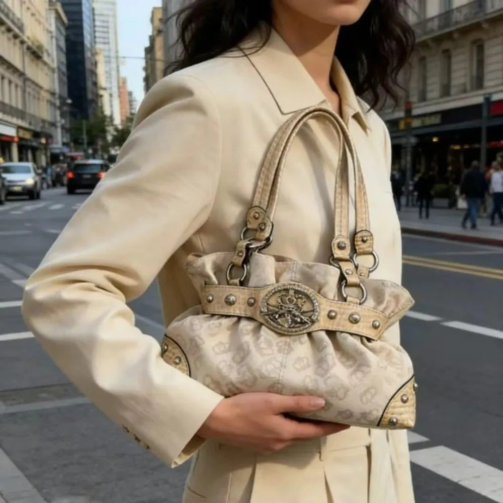 Sac à bandoulière en toile blanc