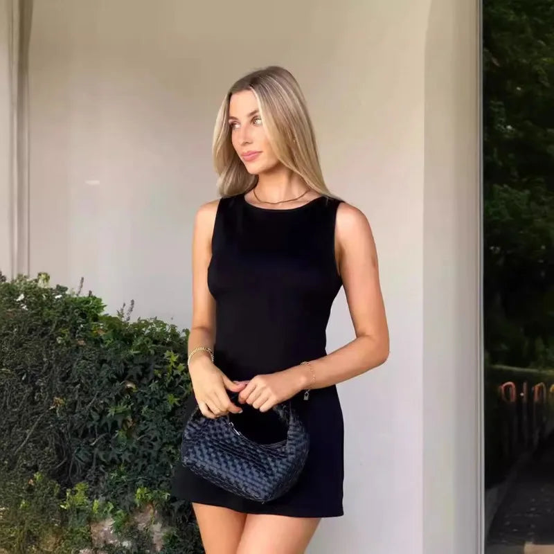Mini Dress Solid-colour