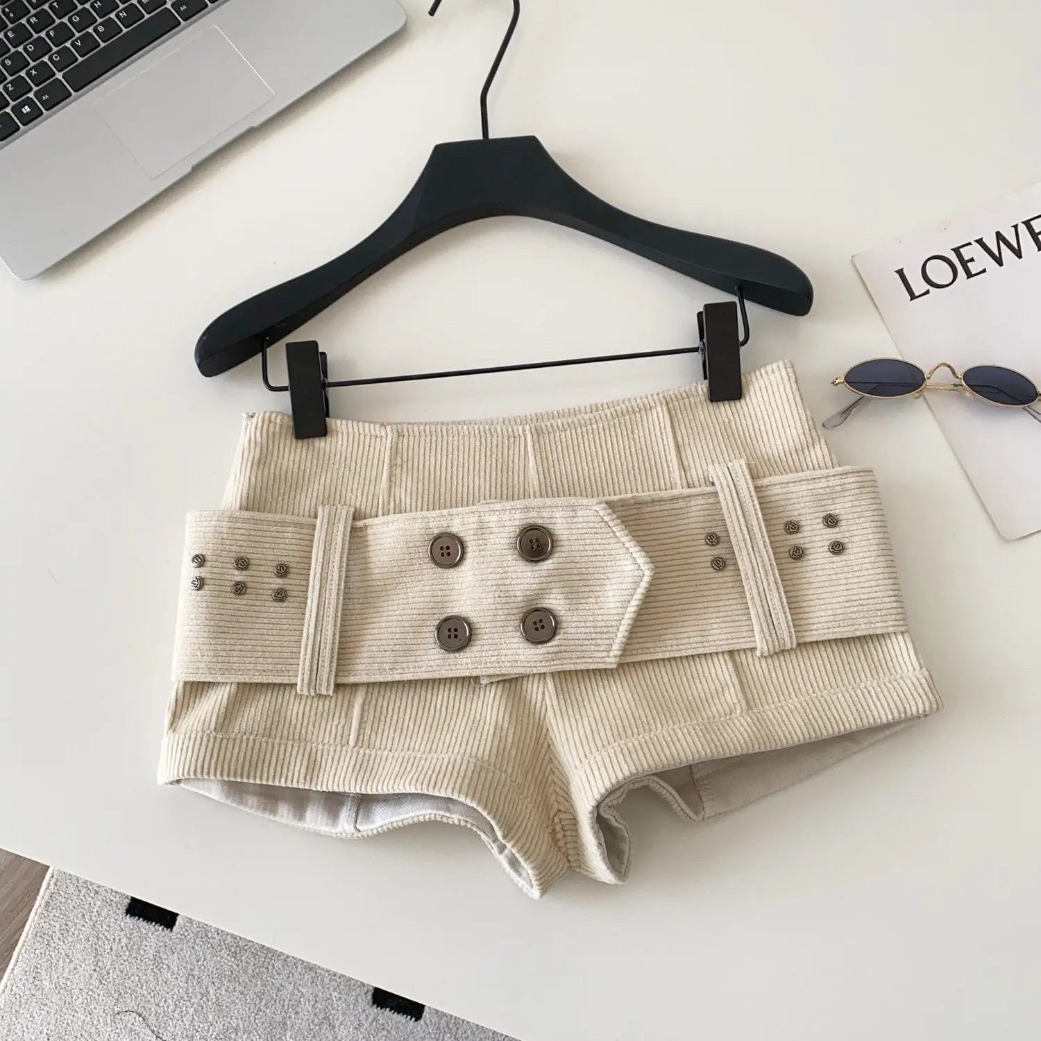 RetroShorts Button Sashes