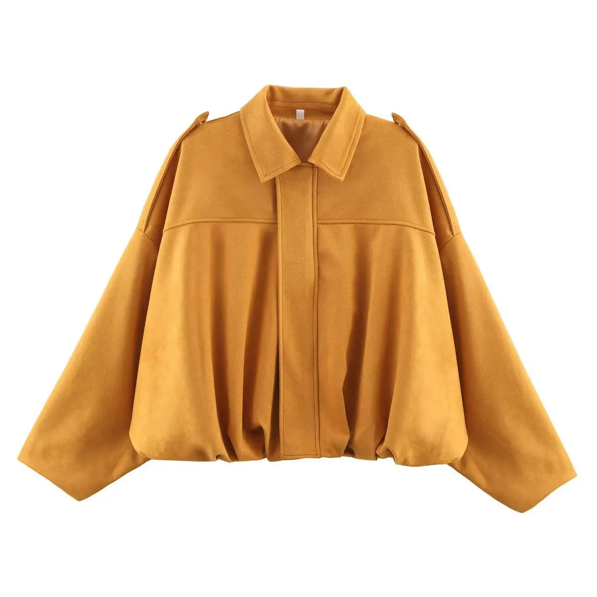 Bomber Jackets Suede Texture Coats
