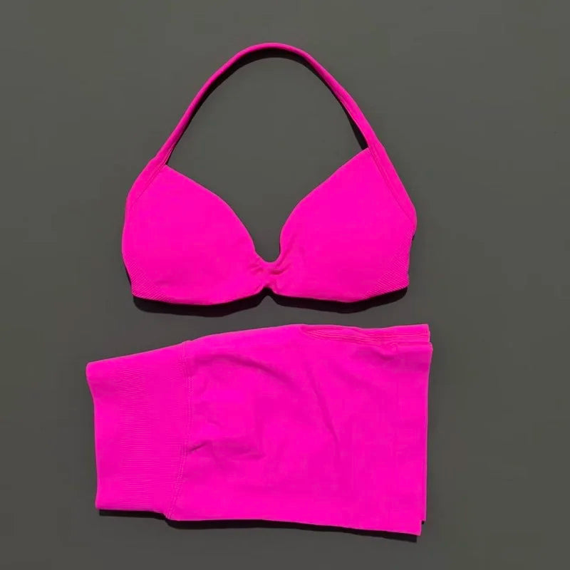 2 Pieces Sports Set Elastic Gym