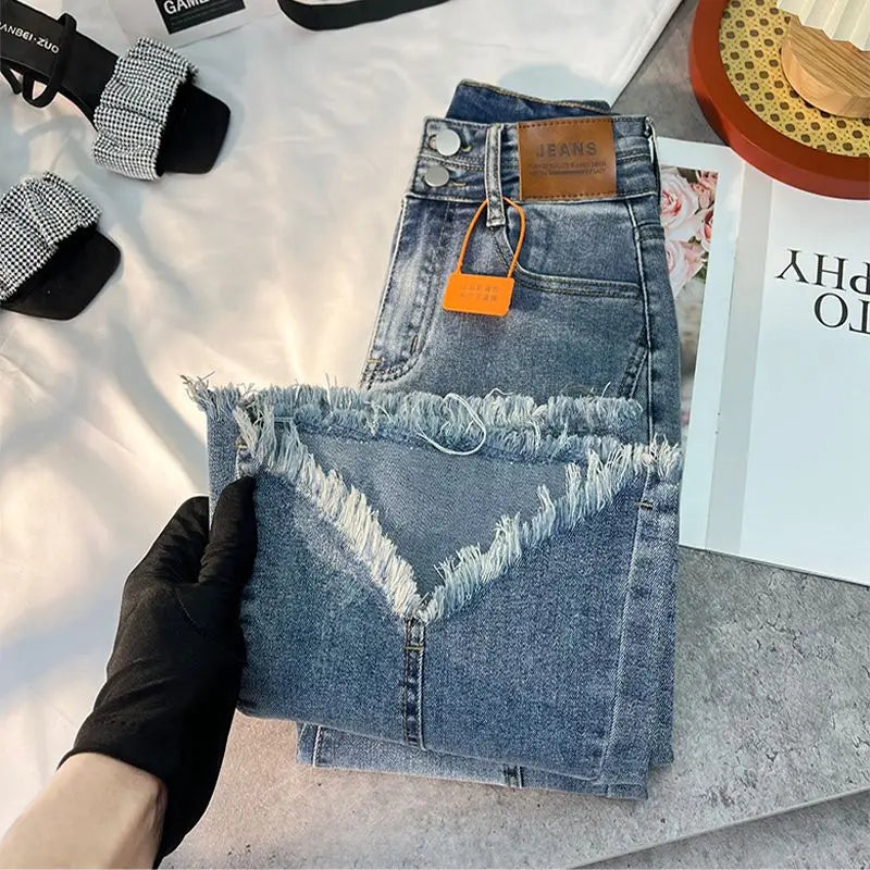 Denim Trouser Raw Edge Vintage