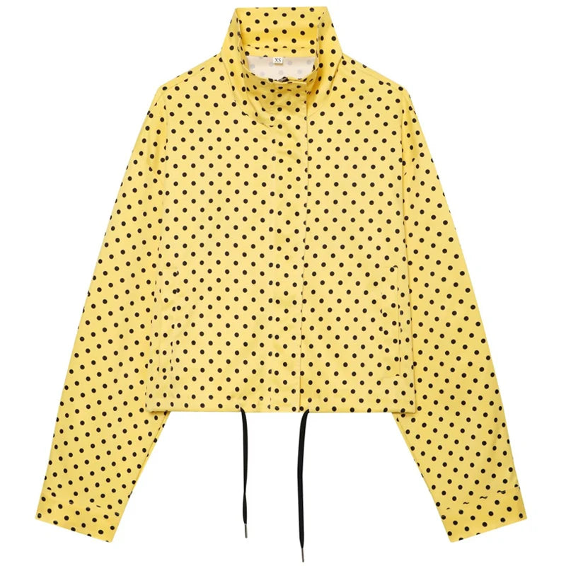 HXAO Polka Dot Bomber Jacket