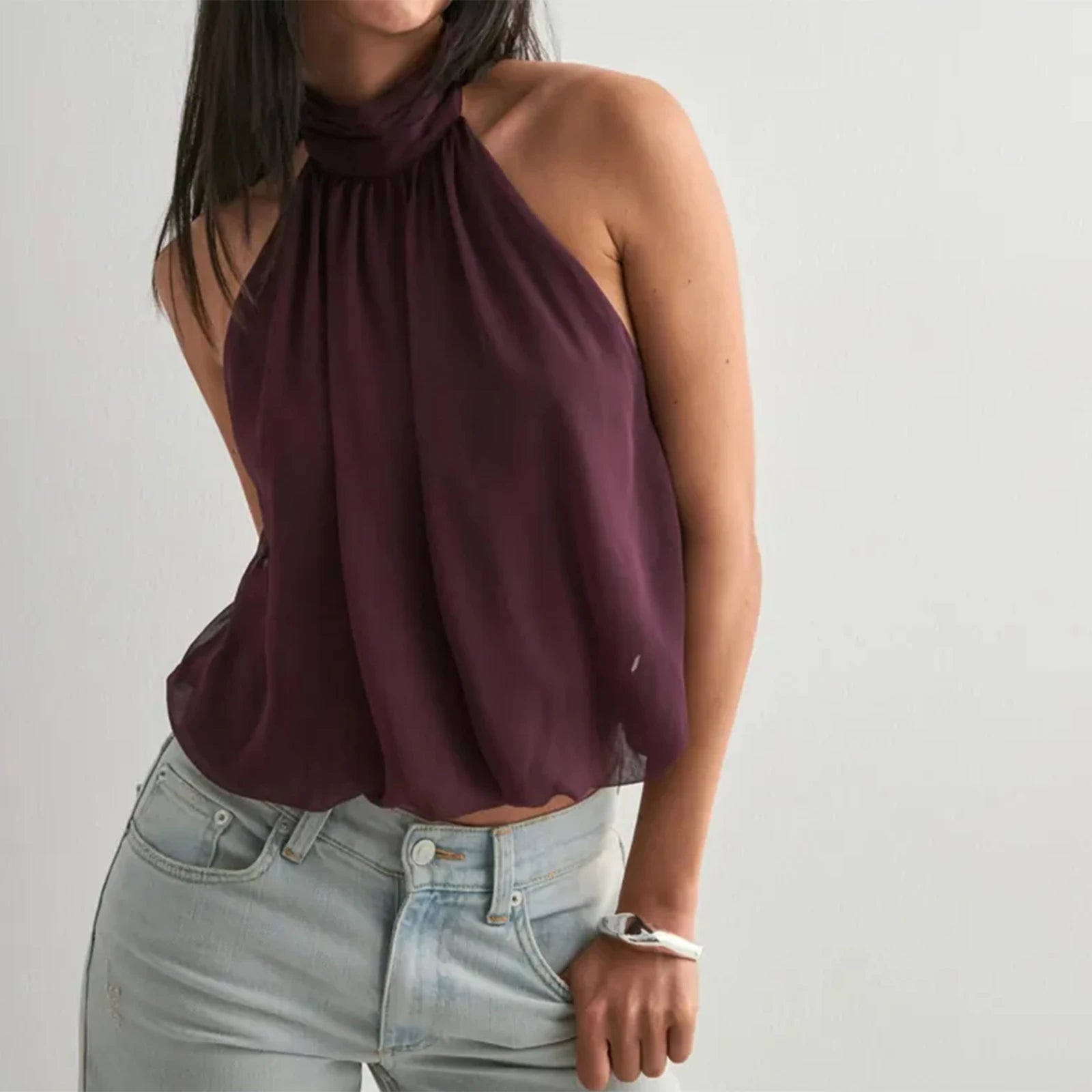 Tops Elegant  Lady Casual