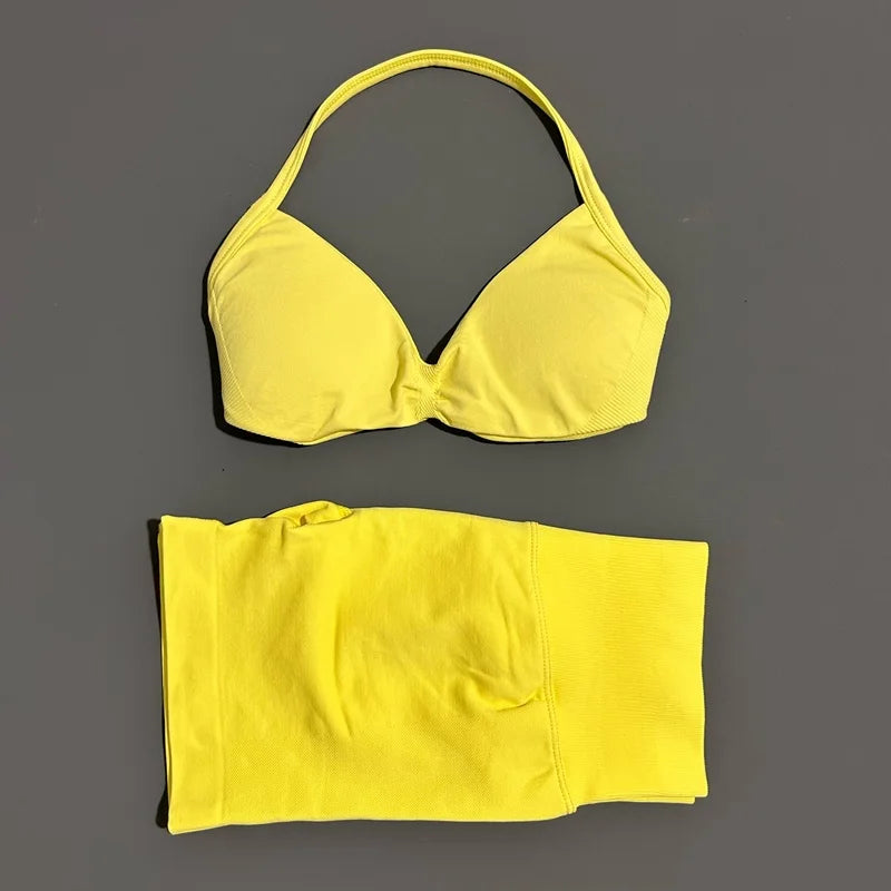 2 Pieces Sports Set Elastic Gym