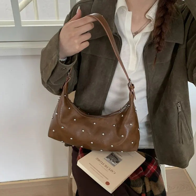 Bag Dark Brown Glossy PU