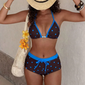 Triangle Suspender Bikini Set