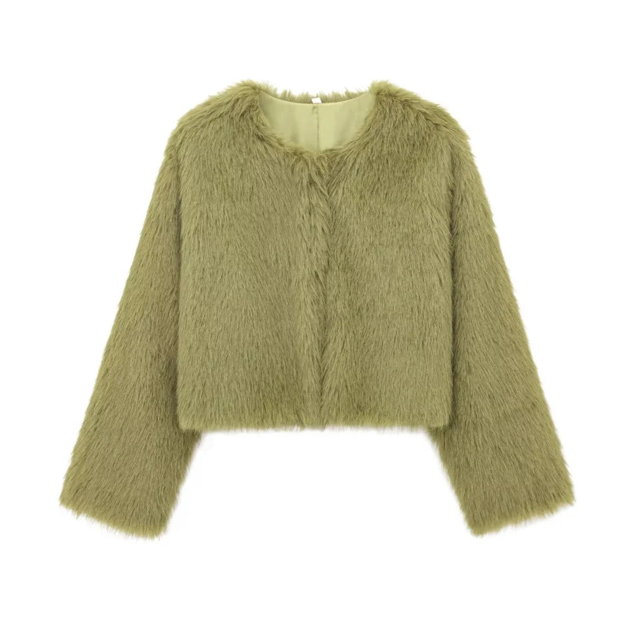 Faux fur jacket