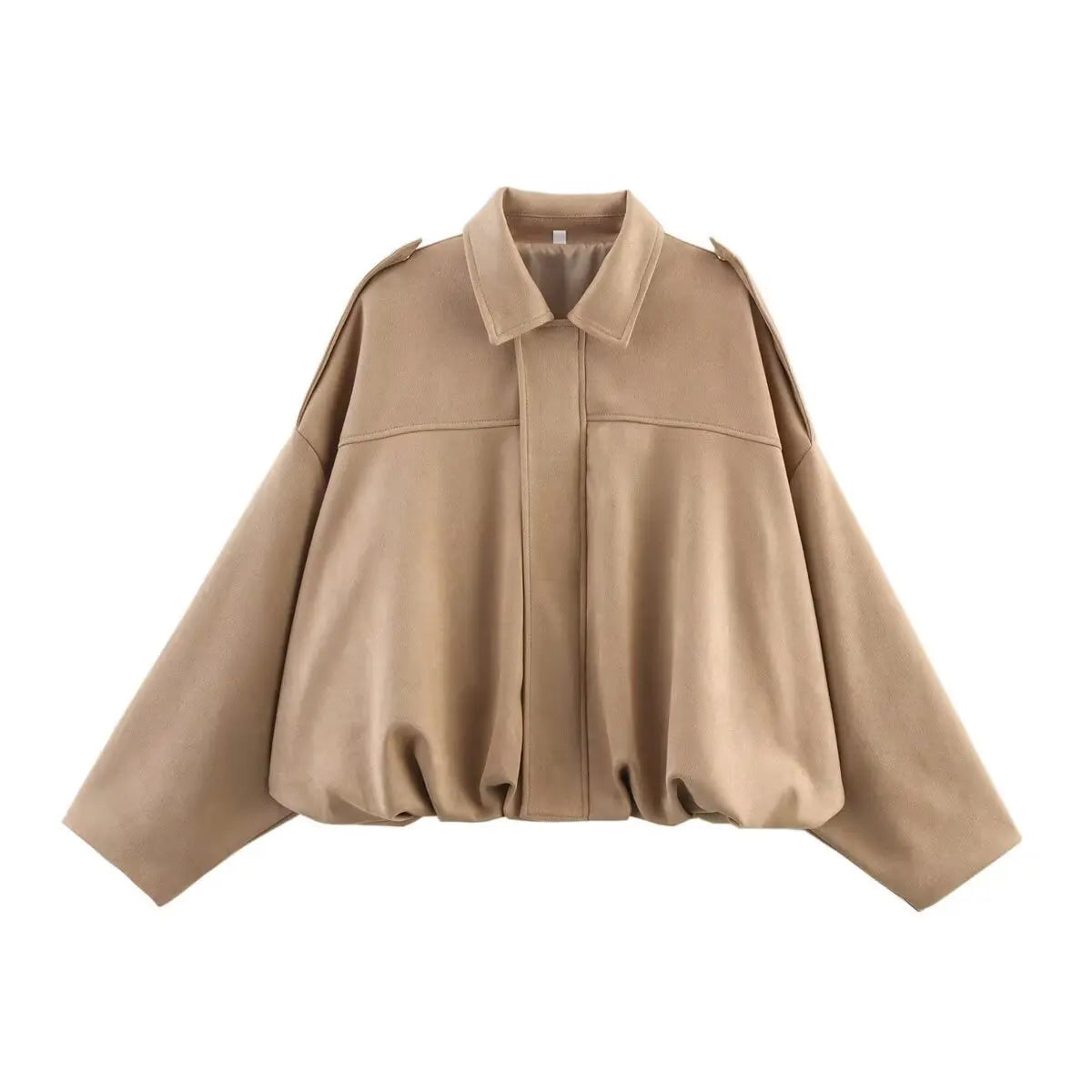 Bomber Jackets Suede Texture Coats
