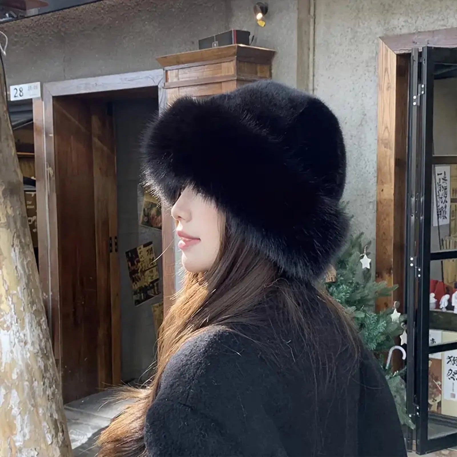 Chapeau de fourrure d'hiver