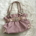 Sac à bandoulière en toile rose