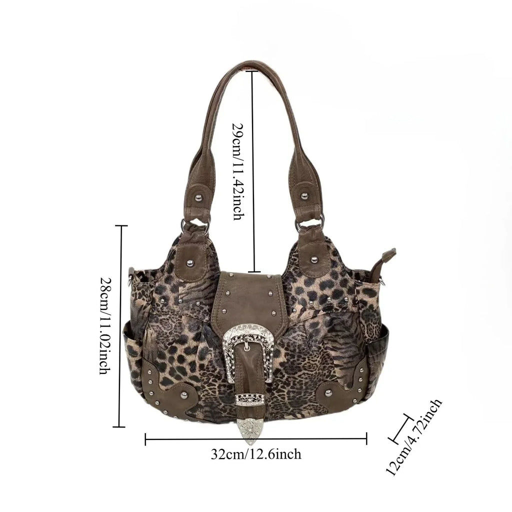 Sac fourre-tout imprimé léopard