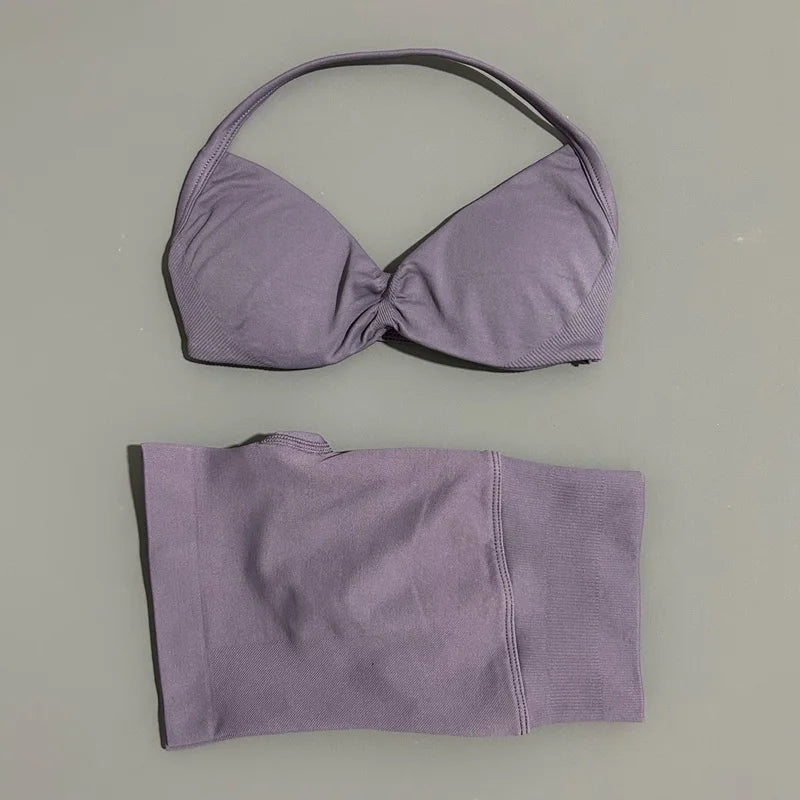 2 Pieces Sports Set Elastic Gym