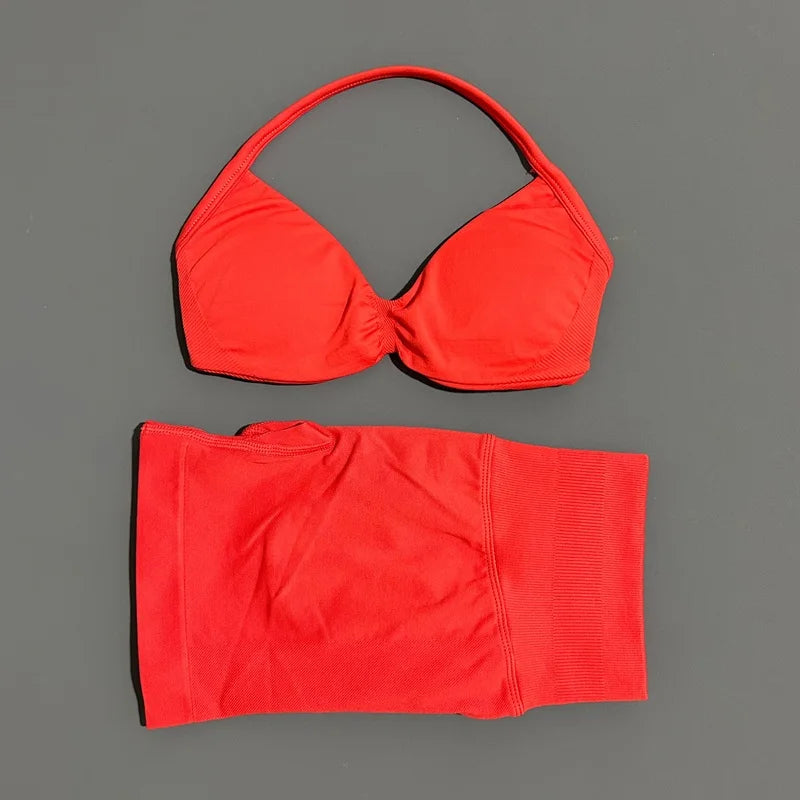 2 Pieces Sports Set Elastic Gym