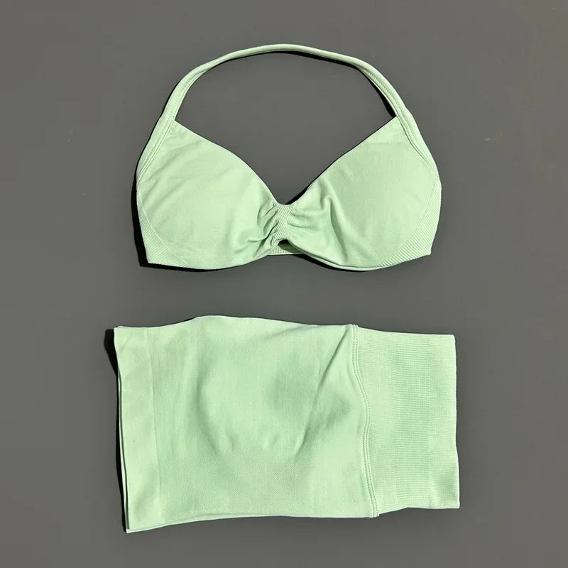 2 Pieces Sports Set Elastic Gym