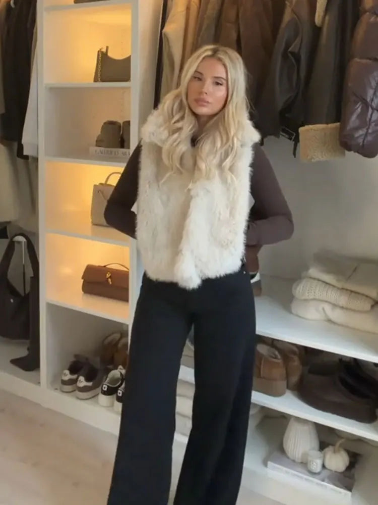 Gilets col roulé sans manches