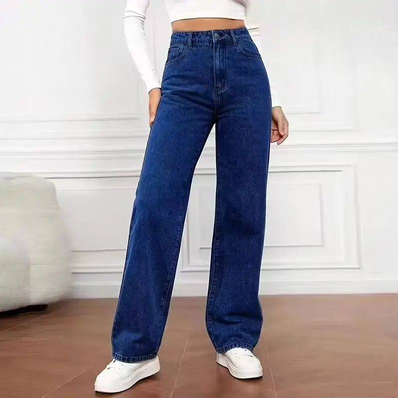 Denim Wide Leg Pants
