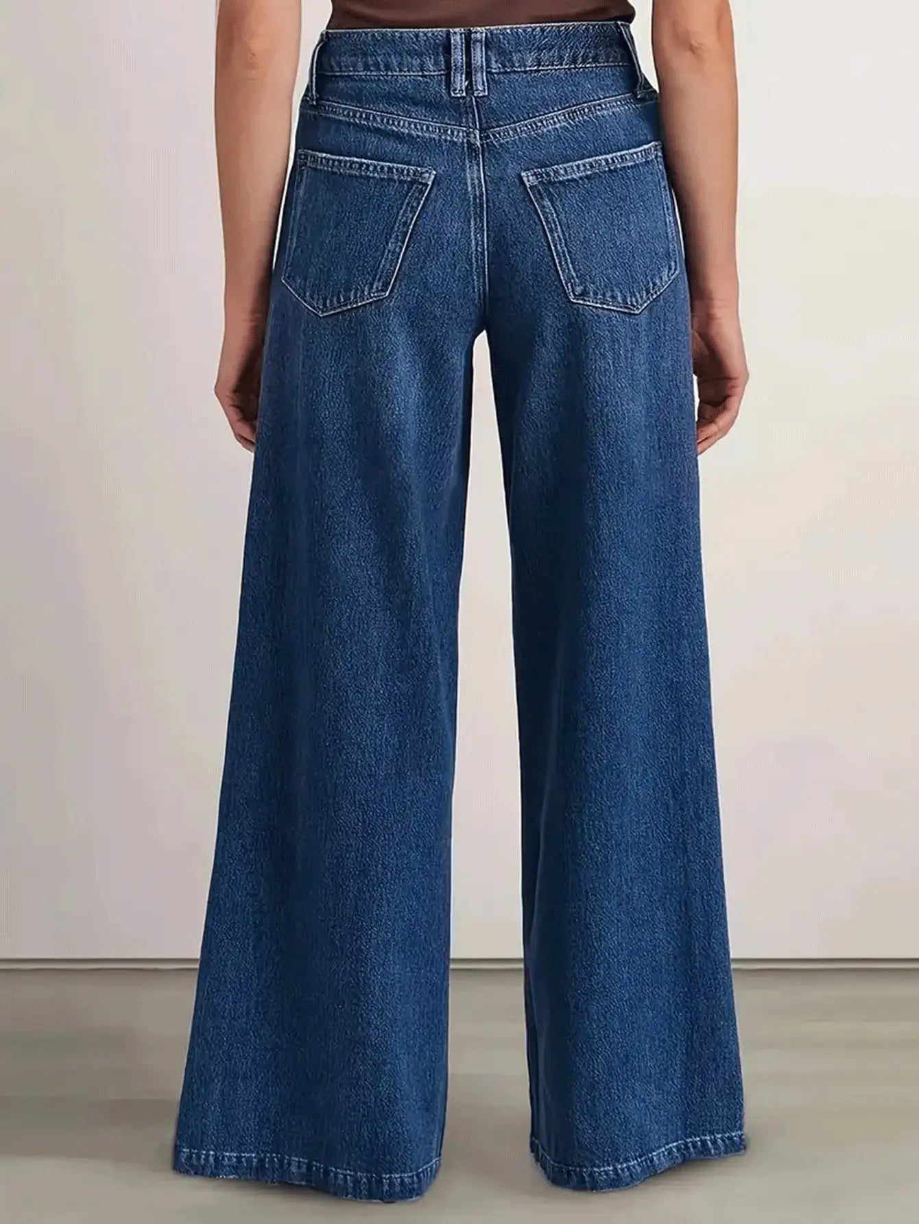 Blue Wide Leg Jeans