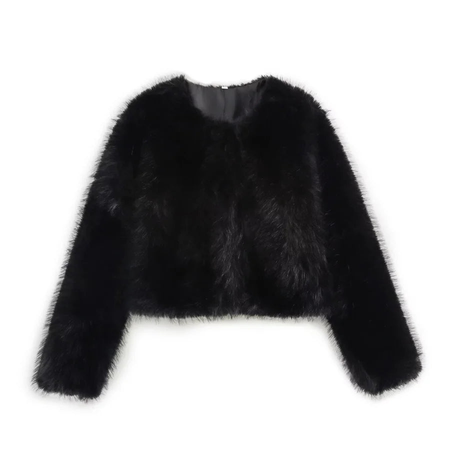 Faux fur jacket