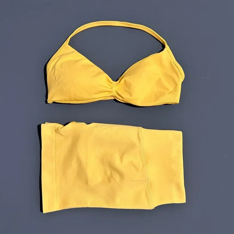 2 Pieces Sports Set Elastic Gym