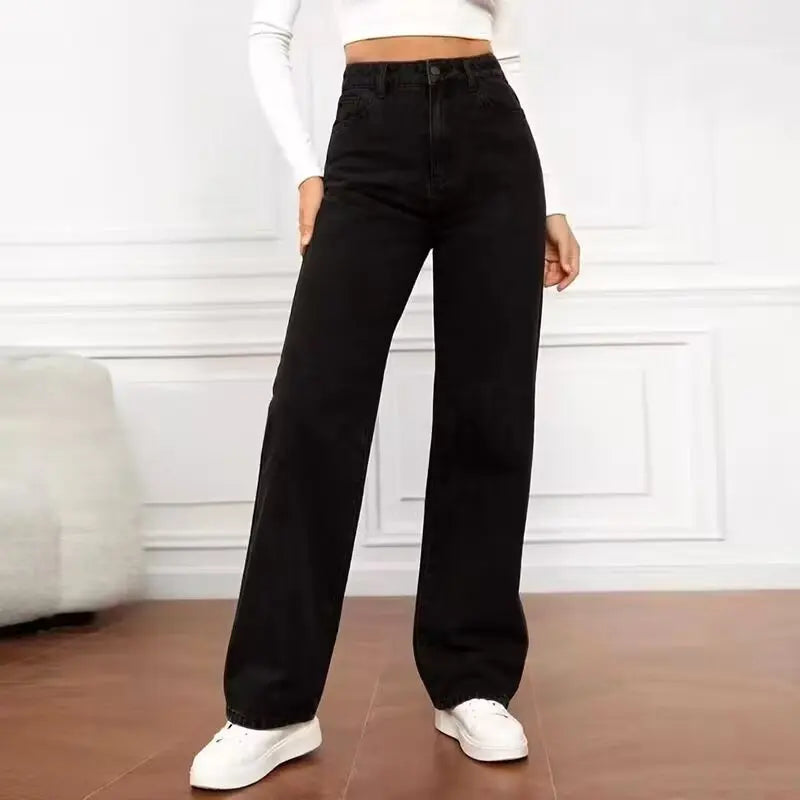 Denim Wide Leg Pants