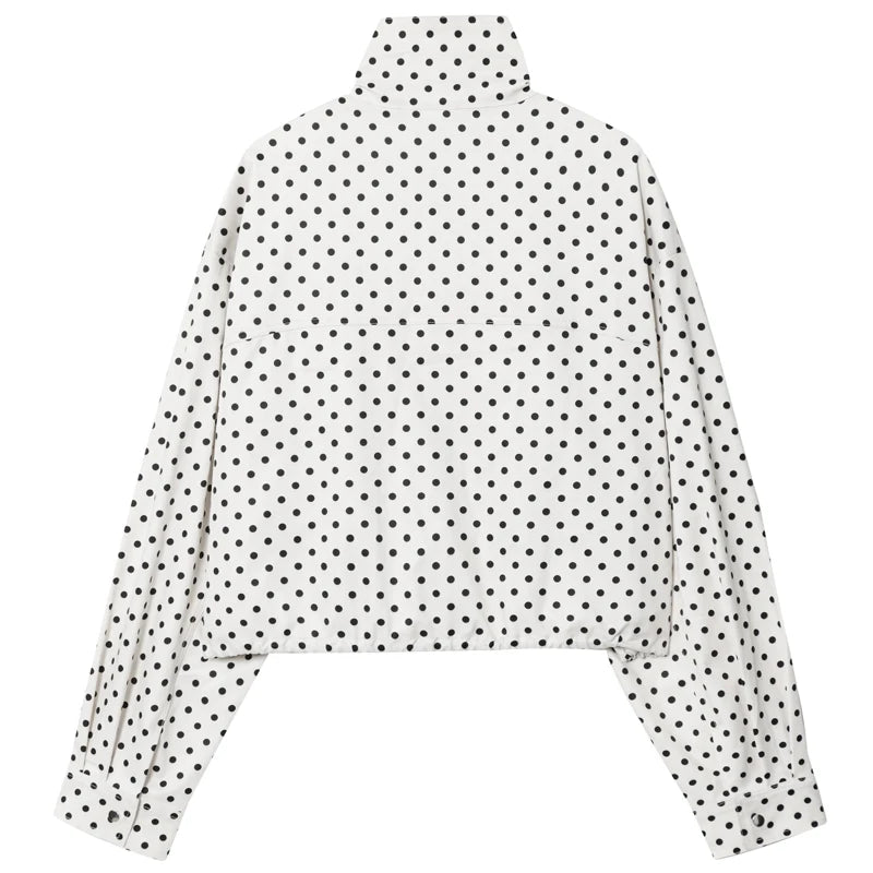 HXAO Polka Dot Bomber Jacket