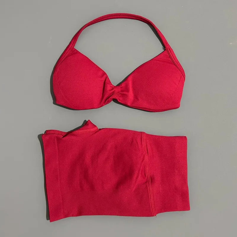 2 Pieces Sports Set Elastic Gym