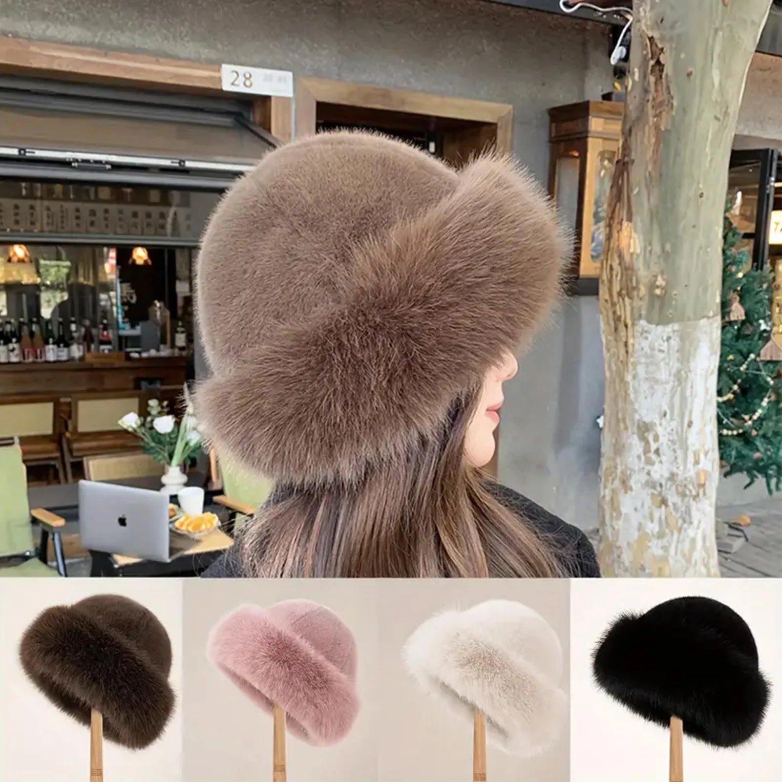 Chapeau de fourrure d'hiver