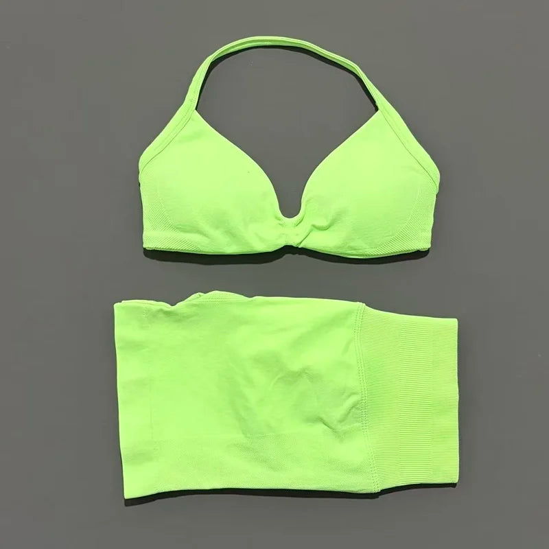 2 Pieces Sports Set Elastic Gym