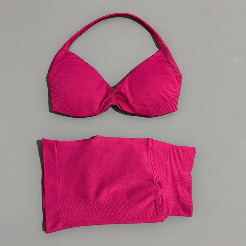 2 Pieces Sports Set Elastic Gym
