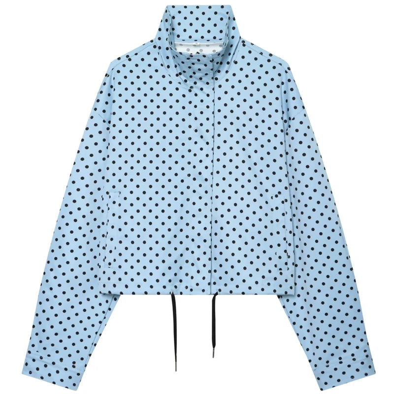 HXAO Polka Dot Bomber Jacket