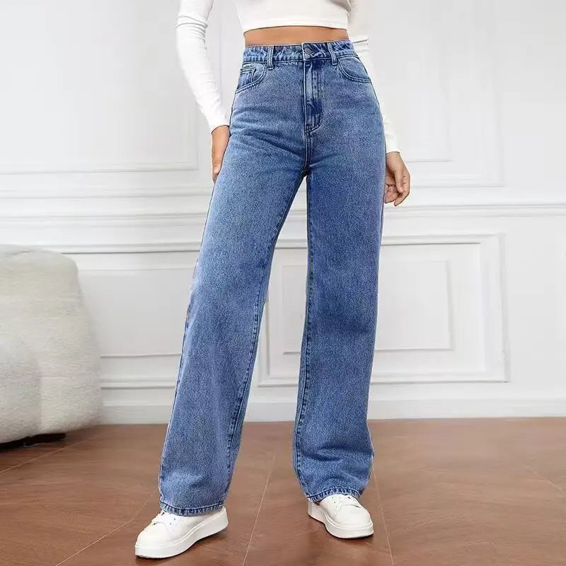Denim Wide Leg Pants