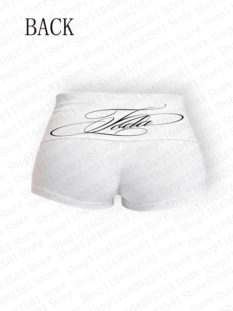 Letter Printed Shorts
