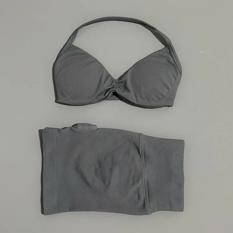 2 Pieces Sports Set Elastic Gym
