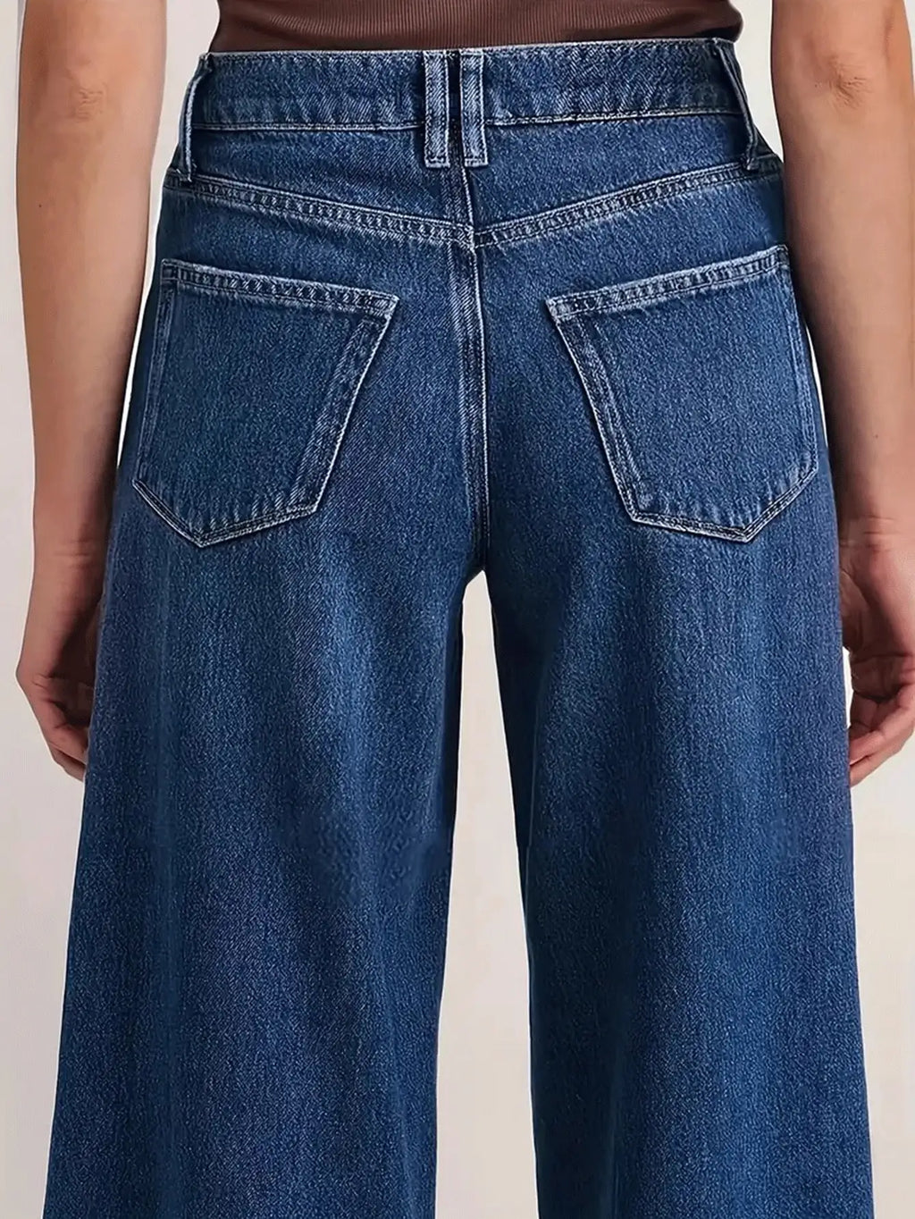 Blue Wide Leg Jeans