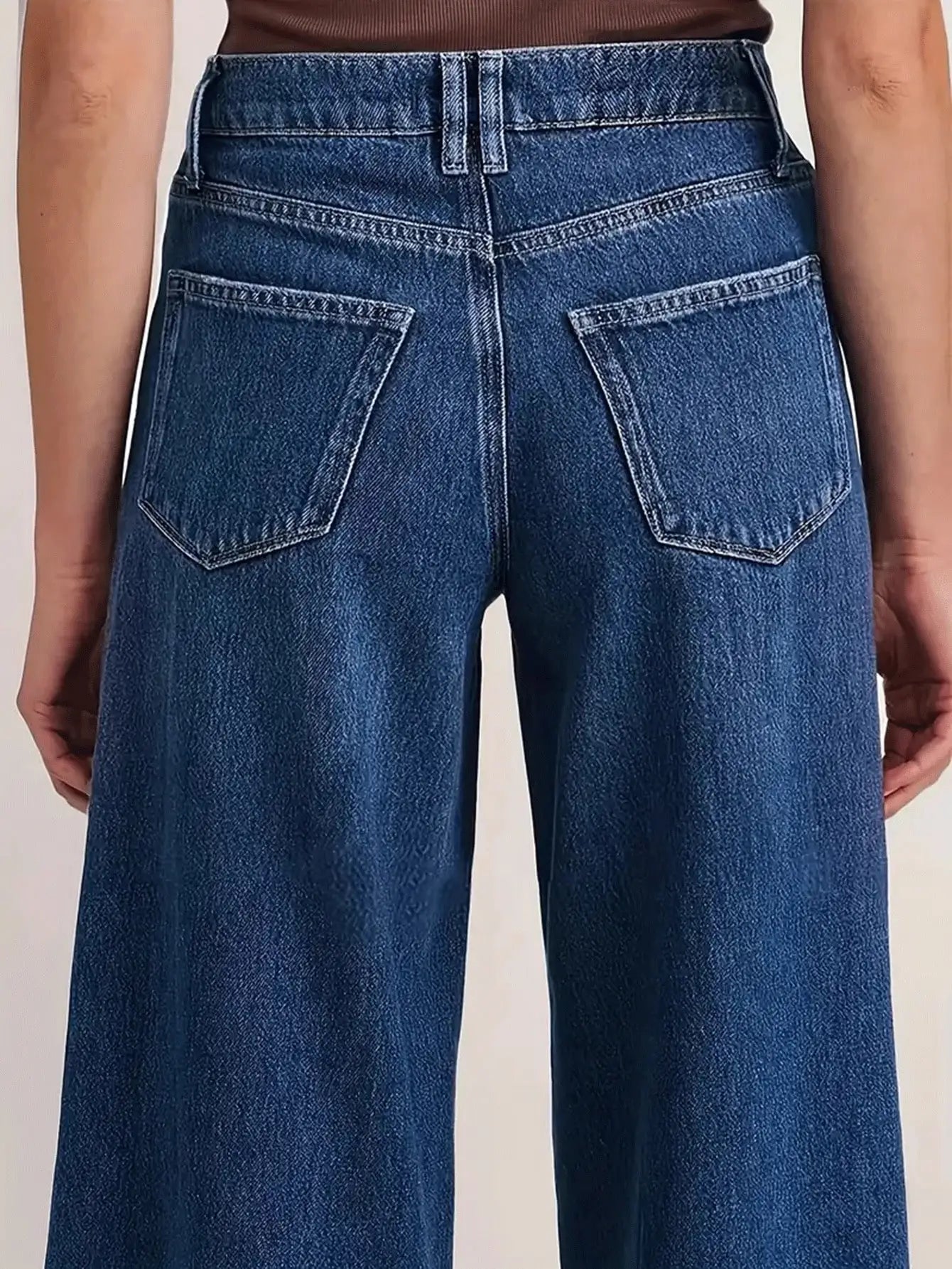 Blue Wide Leg Jeans