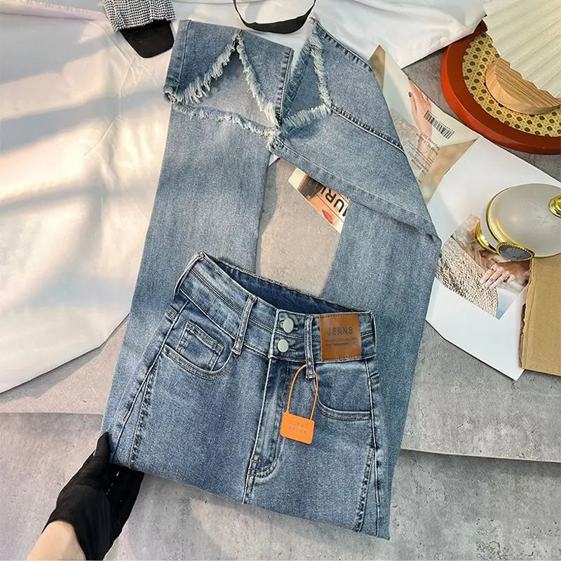 Denim Trouser Raw Edge Vintage