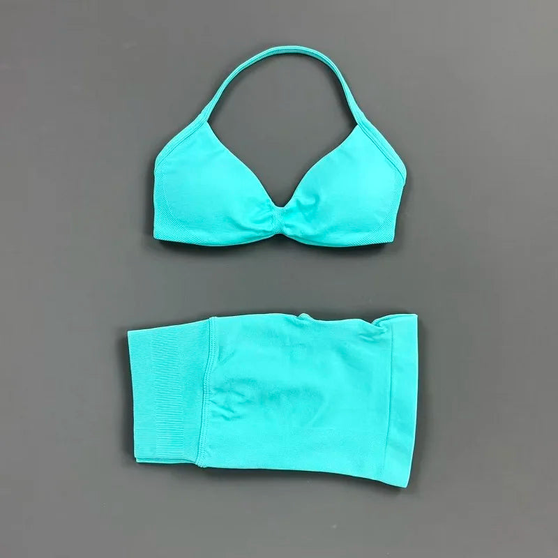 2 Pieces Sports Set Elastic Gym
