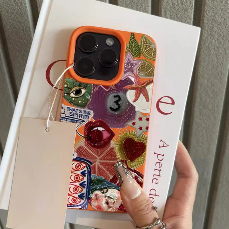 Retro Fruit Pattern Phone Case