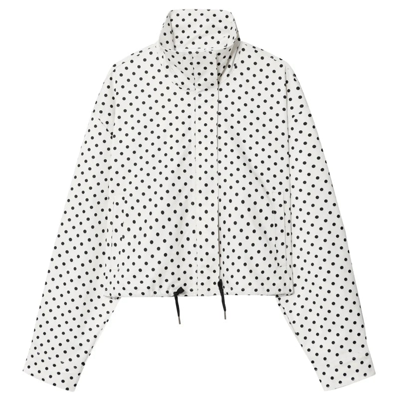HXAO Polka Dot Bomber Jacket