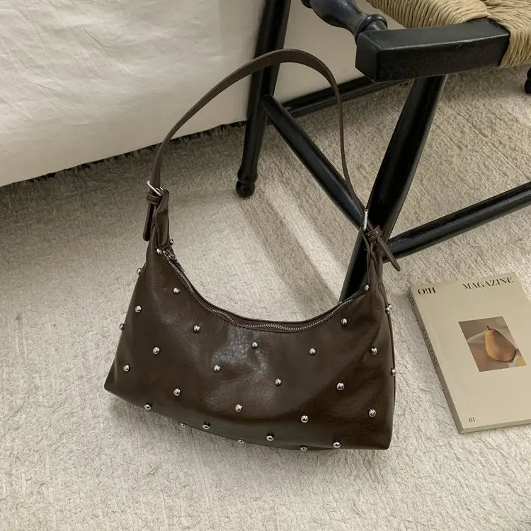Bag Dark Brown Glossy PU