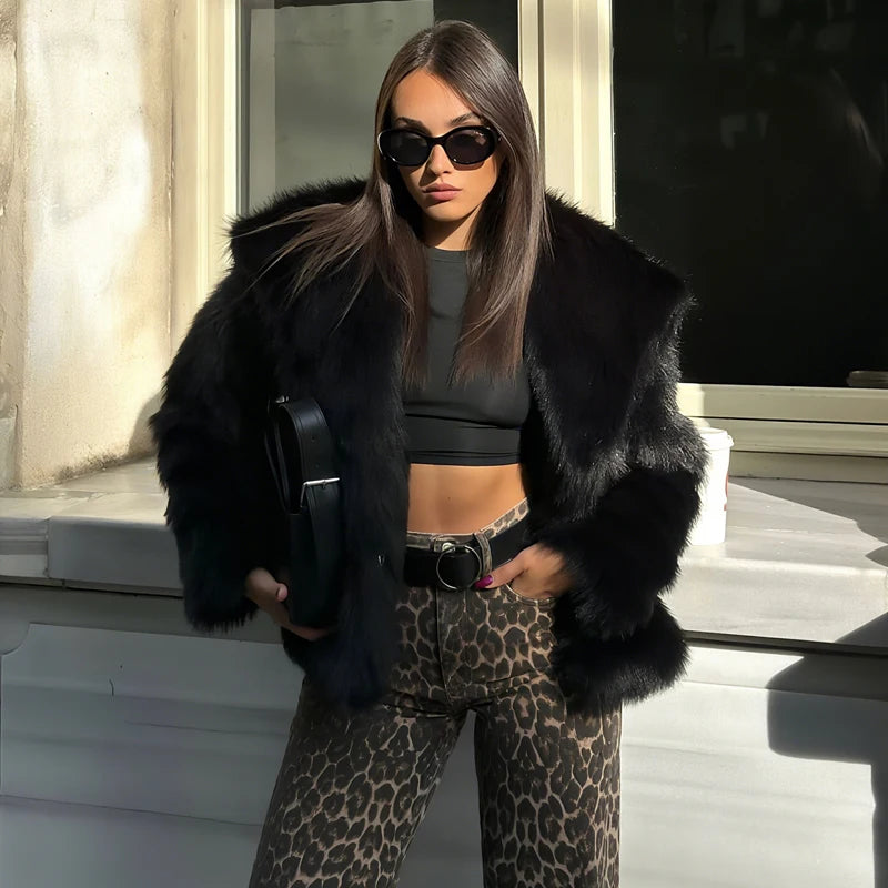 Veste avec fourrure